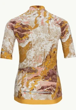 Jack Wolfskin Gravex Printed Fz S|s W|DAMES Functionele Shirts|T-Shirts & Longsleeves