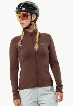 Jack Wolfskin Gravex Thermo Fz W|DAMES Fietsen|Fleece