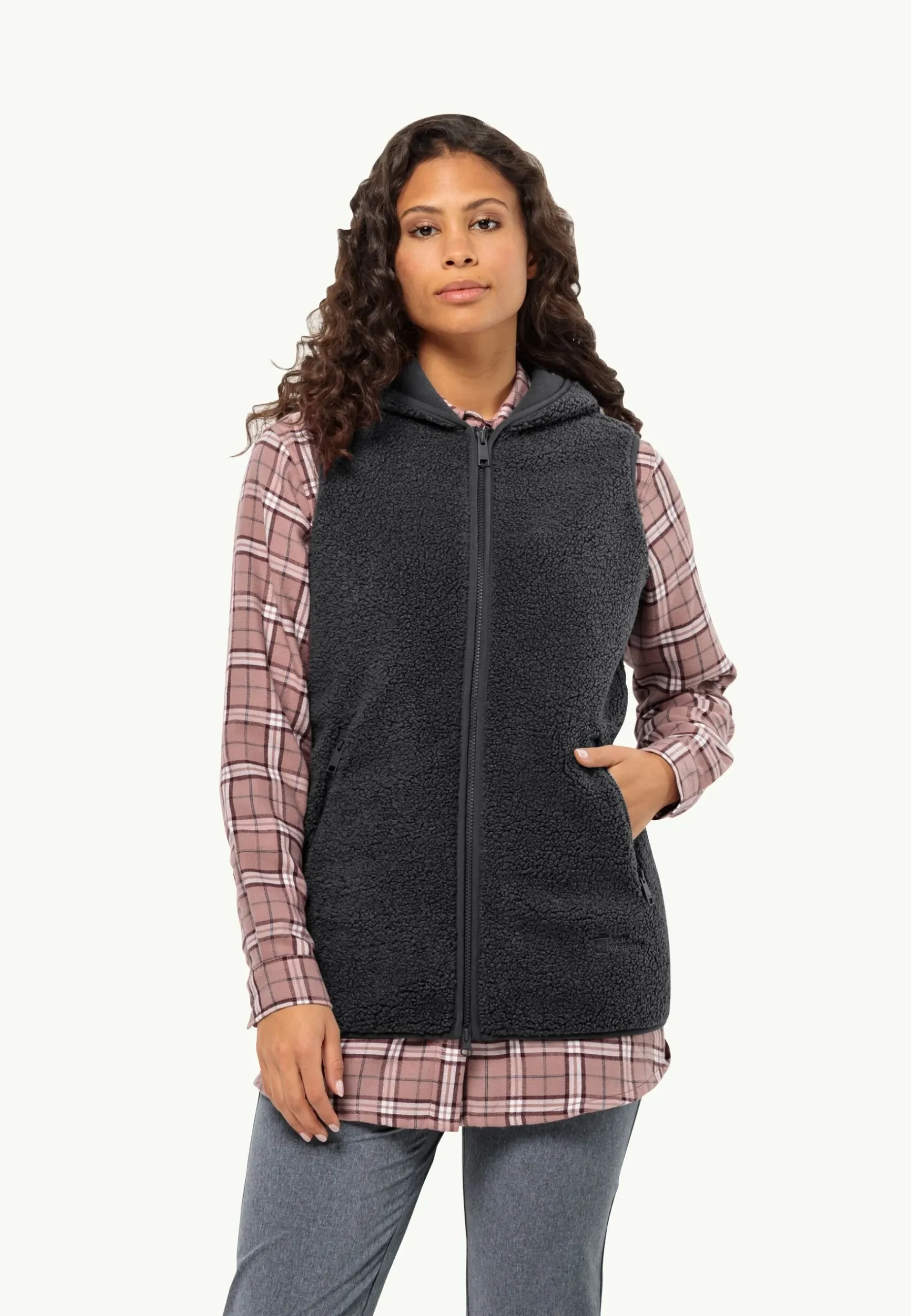 Jack Wolfskin High Curl Long Vest W|DAMES Lifestyle|Voor- En Najaarsjacks/-Jassen