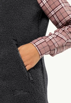 Jack Wolfskin High Curl Long Vest W|DAMES Lifestyle|Voor- En Najaarsjacks/-Jassen