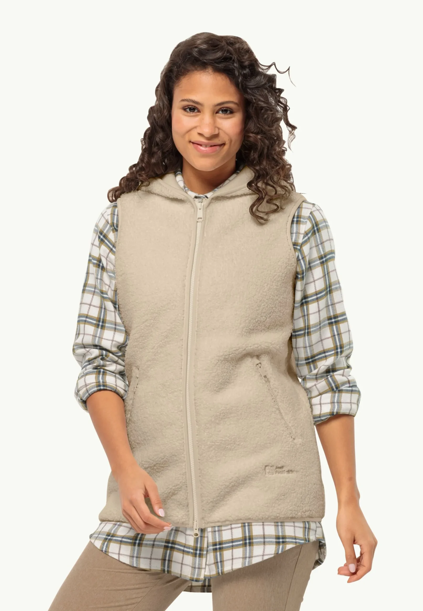 Jack Wolfskin High Curl Long Vest W|DAMES Lifestyle|Voor- En Najaarsjacks/-Jassen