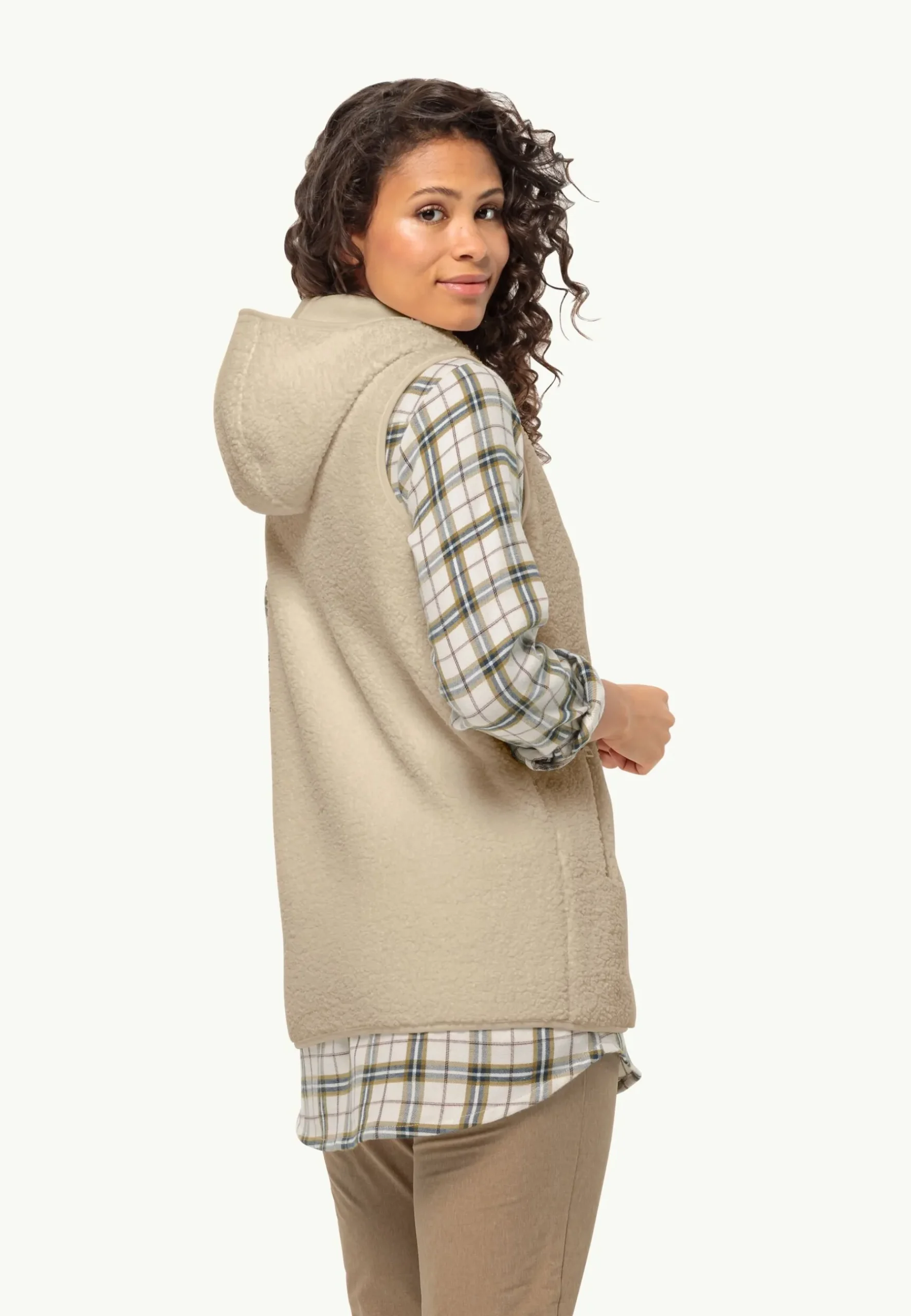 Jack Wolfskin High Curl Long Vest W|DAMES Lifestyle|Voor- En Najaarsjacks/-Jassen