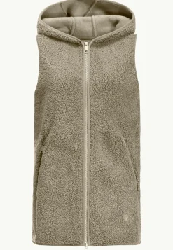 Jack Wolfskin High Curl Long Vest W|DAMES Lifestyle|Voor- En Najaarsjacks/-Jassen
