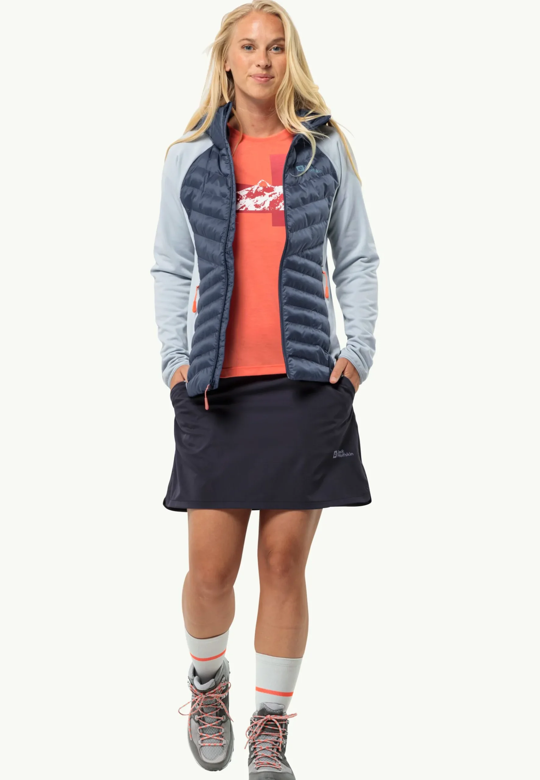 Jack Wolfskin Hiking Alpine Skort W|DAMES Wandelen|Rokken & Shorts