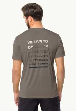 Jack Wolfskin Hiking S/s T M|Heren Wandelen|Functionele Shirts