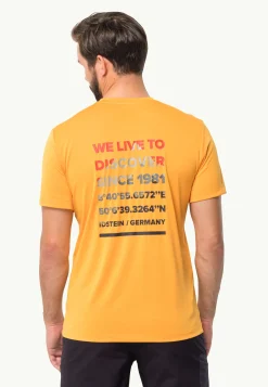 Jack Wolfskin Hiking S/s T M|Heren Wandelen|Functionele Shirts