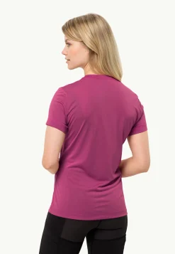 Jack Wolfskin Hiking S/s T W|DAMES Wandelen|Functionele Shirts