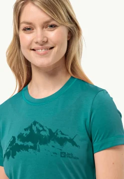 Jack Wolfskin Hiking S/s T W|DAMES Wandelen|Functionele Shirts