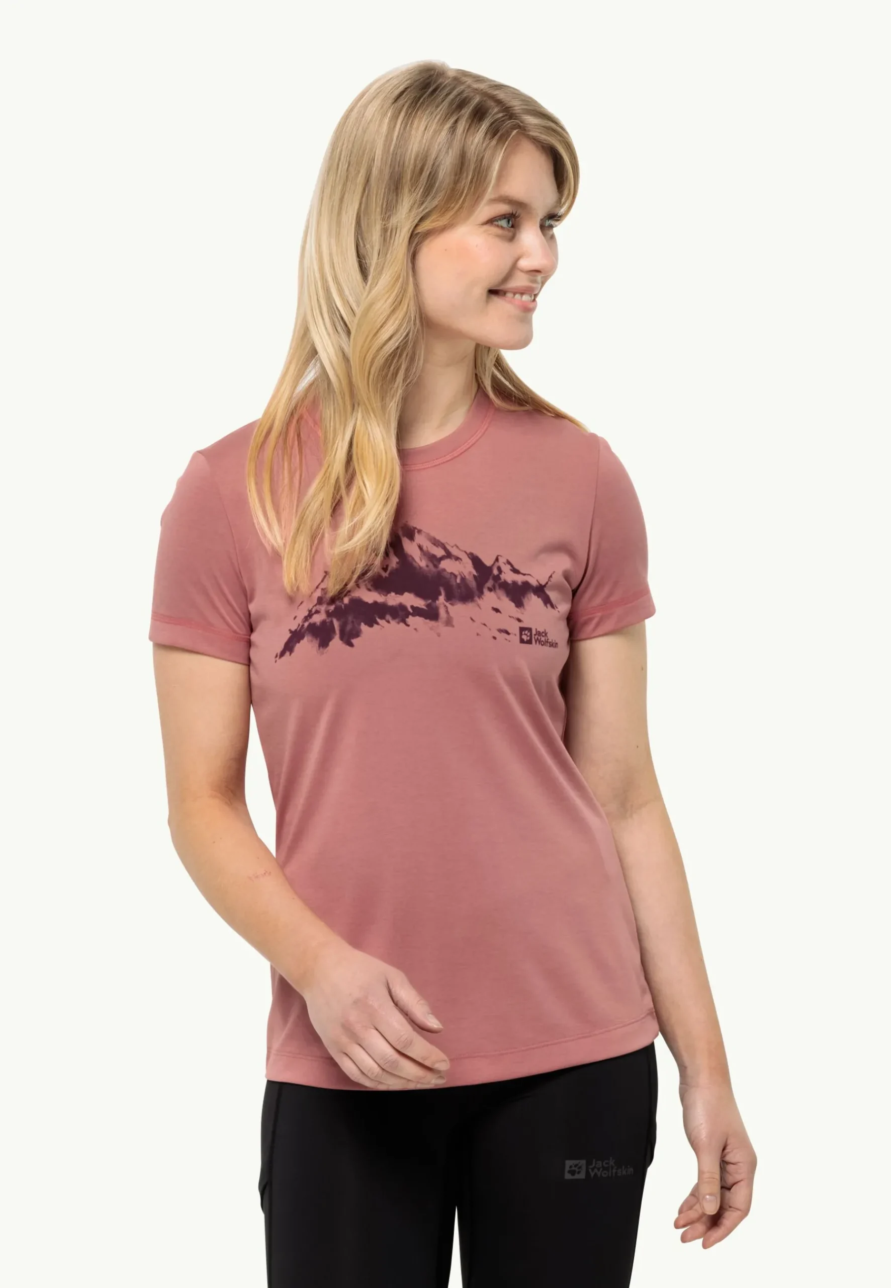 Jack Wolfskin Hiking S/s T W|DAMES Wandelen|Functionele Shirts