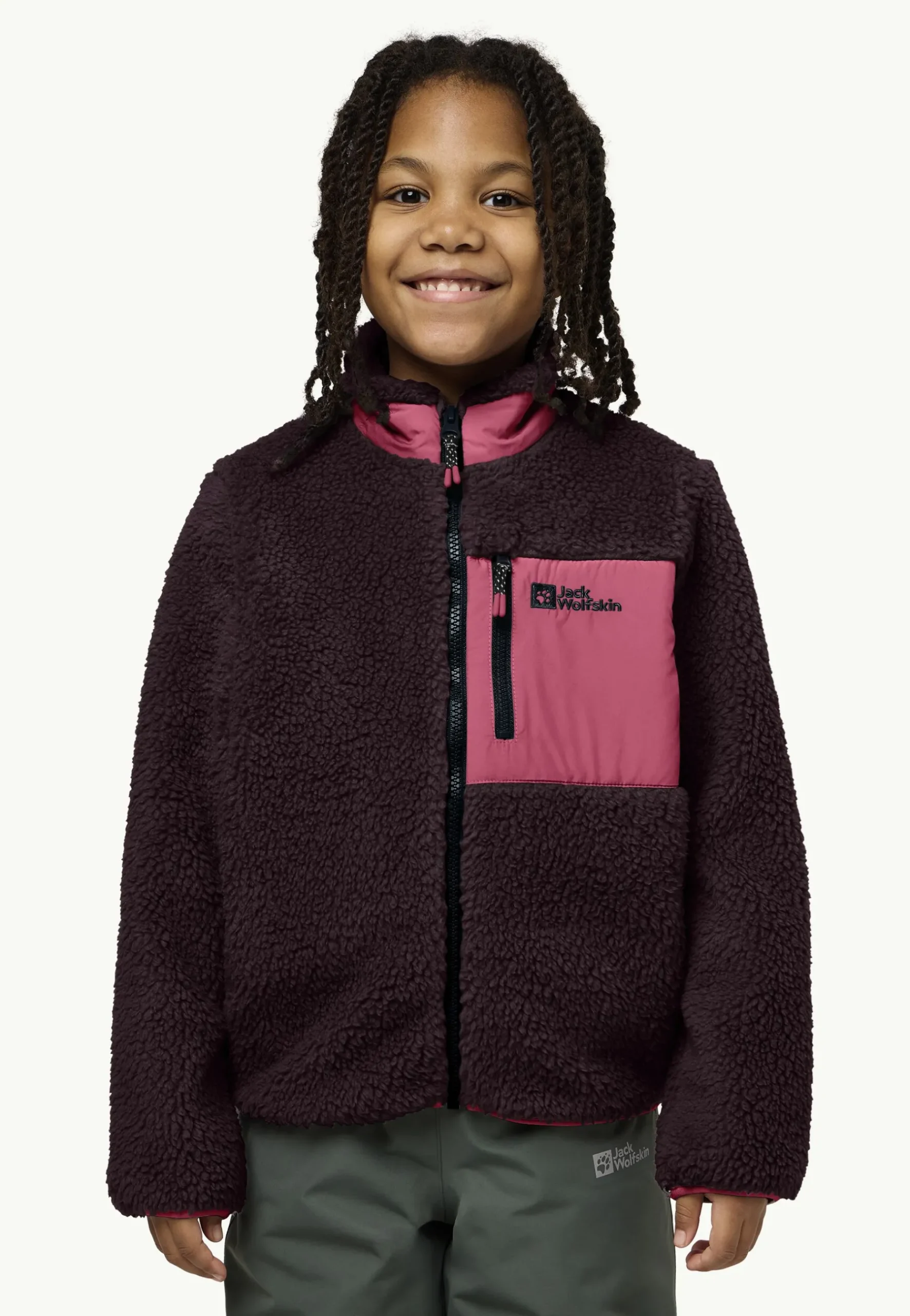 Jack Wolfskin Ice Curl Jacket K|Kinderen Voor- En Najaarsjacks/-Jassen|Fleece