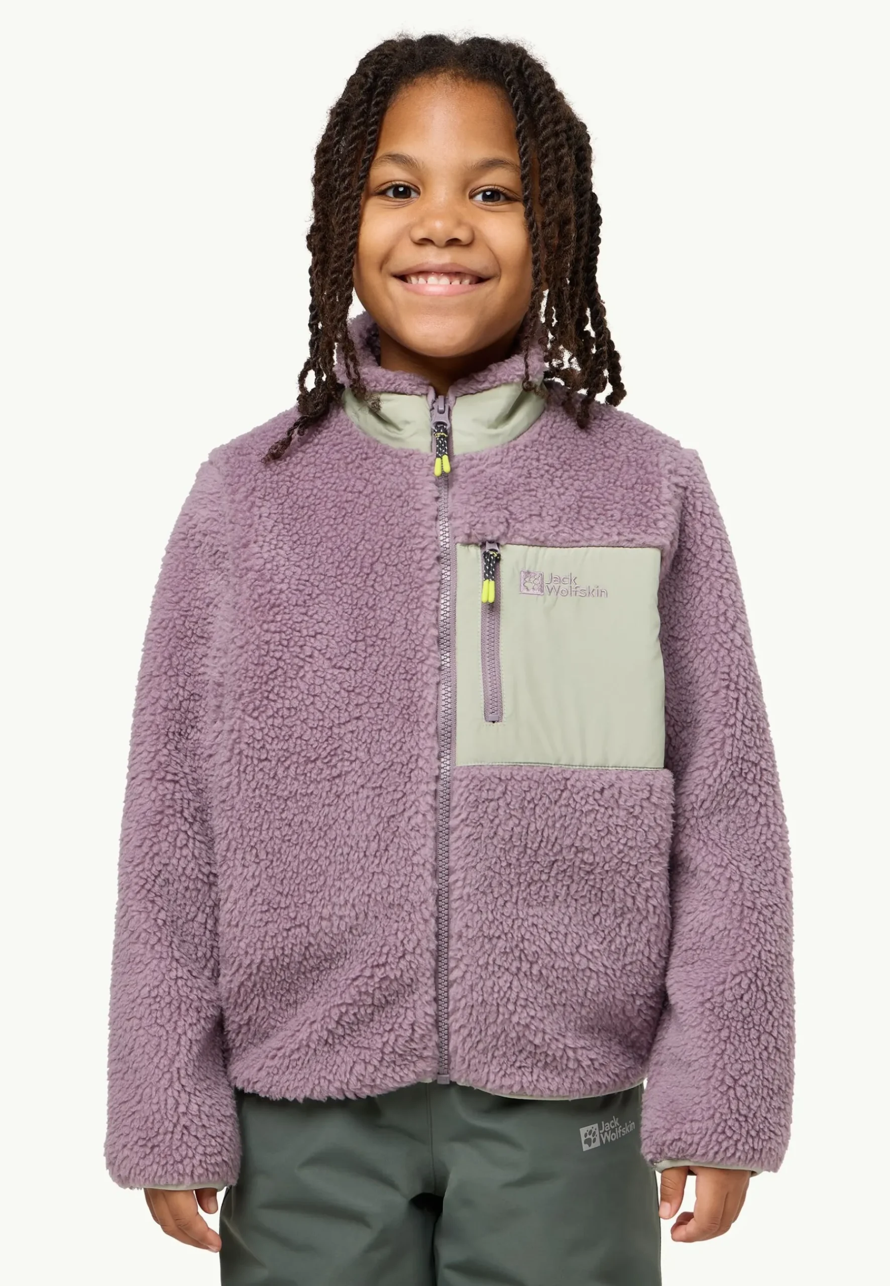 Jack Wolfskin Ice Curl Jacket K|Kinderen Voor- En Najaarsjacks/-Jassen|Fleece