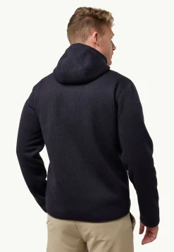 Jack Wolfskin Kaminfeuer Hooded Jkt M|Heren Fleece|Hoodies & Pullovers