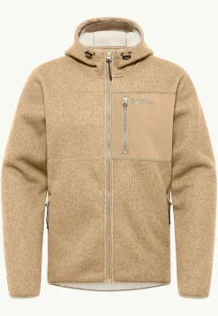 Jack Wolfskin Kaminfeuer Hooded Jkt M|Heren Fleece|Hoodies & Pullovers