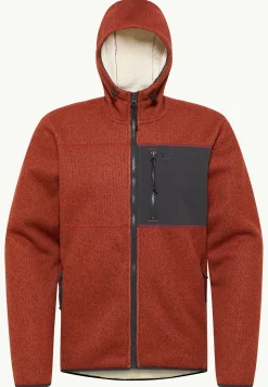 Jack Wolfskin Kaminfeuer Hooded Jkt M|Heren Fleece|Hoodies & Pullovers