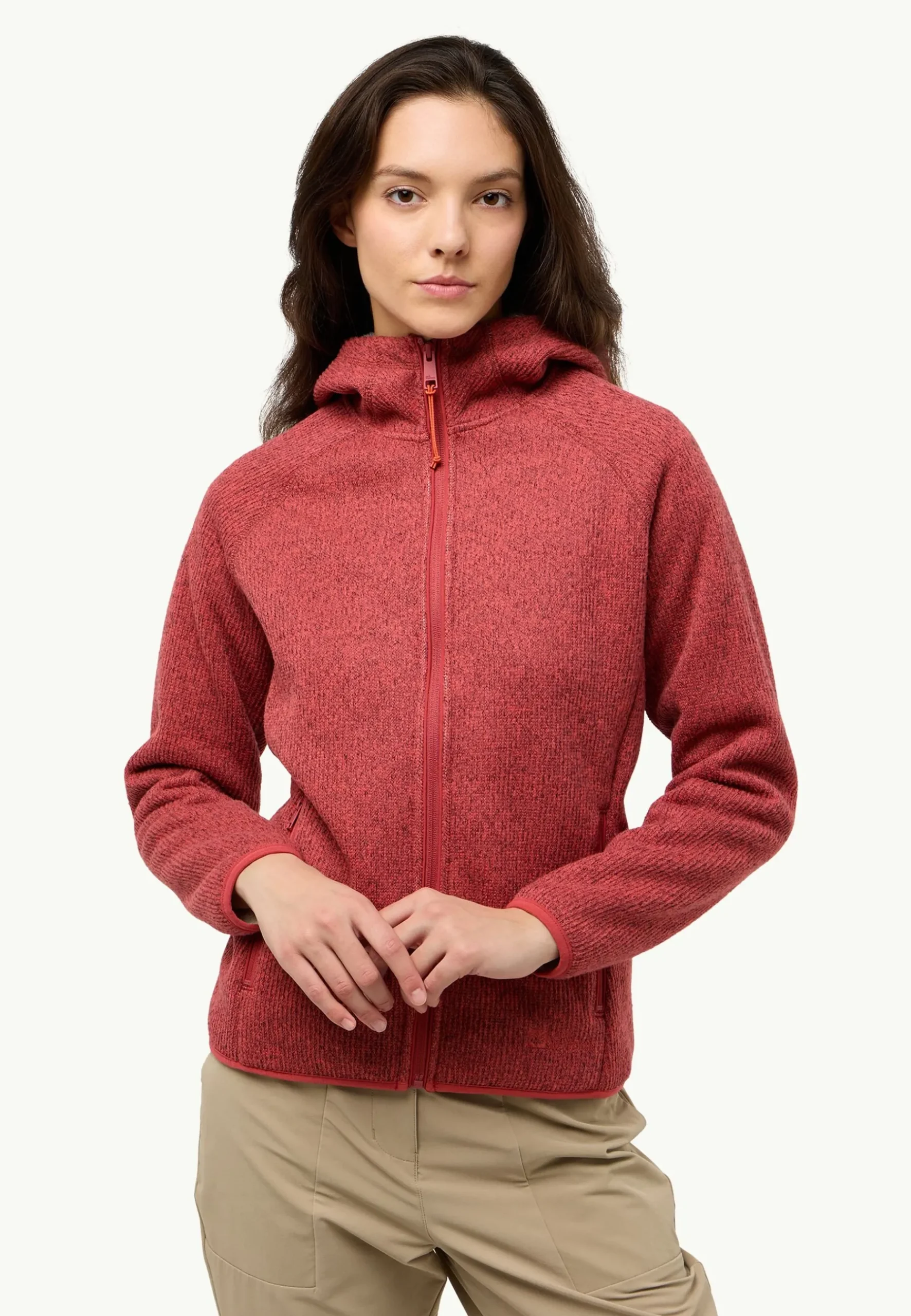 Jack Wolfskin Kaminfeuer Hooded Jkt W|DAMES Voor- En Najaarsjacks/-Jassen|Fleece