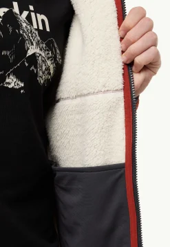 Jack Wolfskin Kaminfeuer Jkt M|Heren Fleece|Hoodies & Pullovers