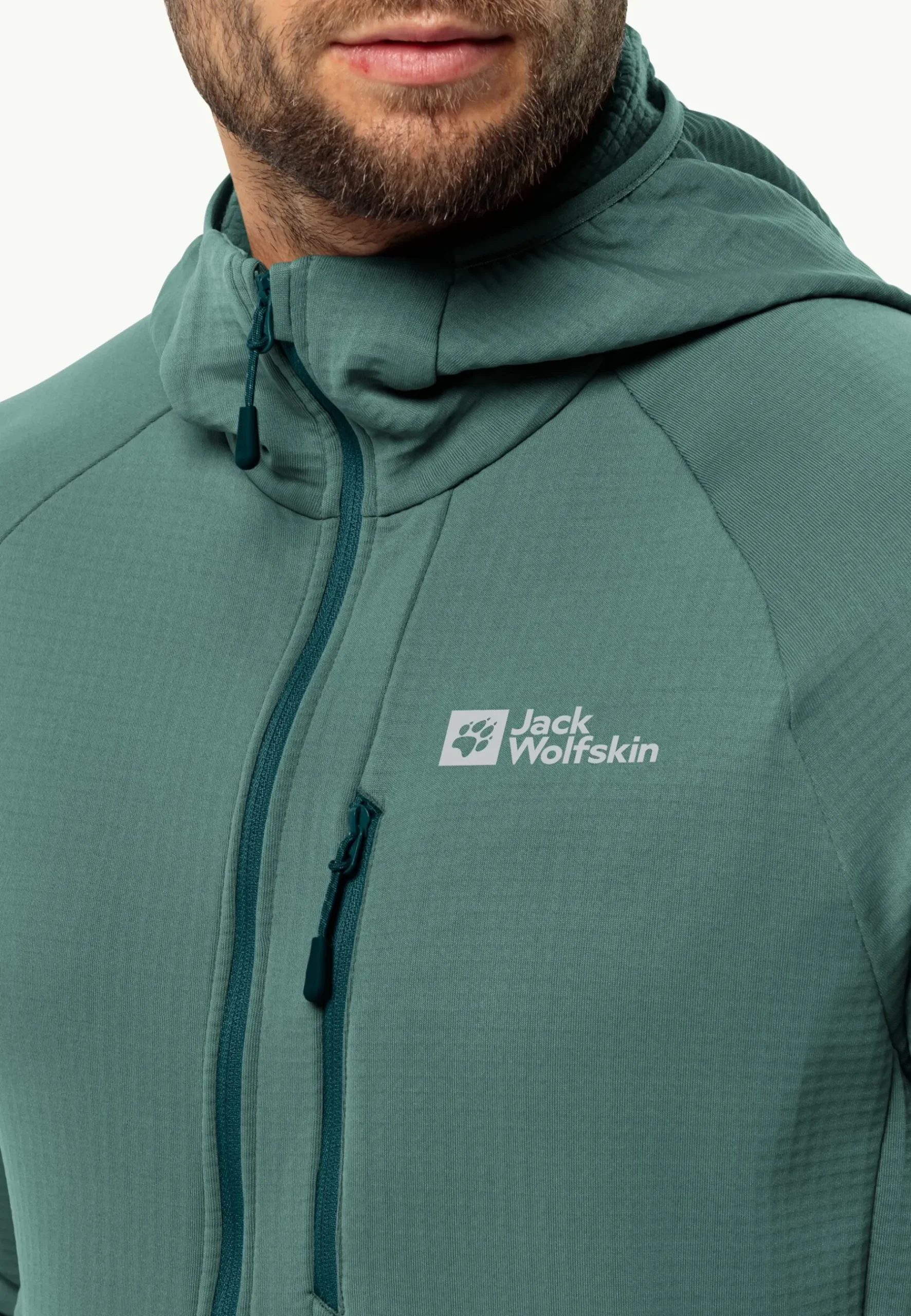 Jack Wolfskin Kolbenberg Hooded Fz M|Heren Wandelen|Voor- En Najaarsjacks/-Jassen