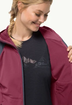 Jack Wolfskin Kolbenberg Hooded Fz W|DAMES Wandelen|Voor- En Najaarsjacks/-Jassen