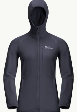 Jack Wolfskin Kolbenberg Hooded Fz W|DAMES Wandelen|Voor- En Najaarsjacks/-Jassen