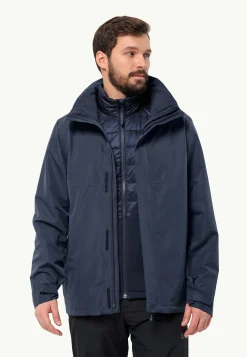 Jack Wolfskin Luntal 3in1 Jkt M|Heren Wandelen|Voor- En Najaarsjacks/-Jassen