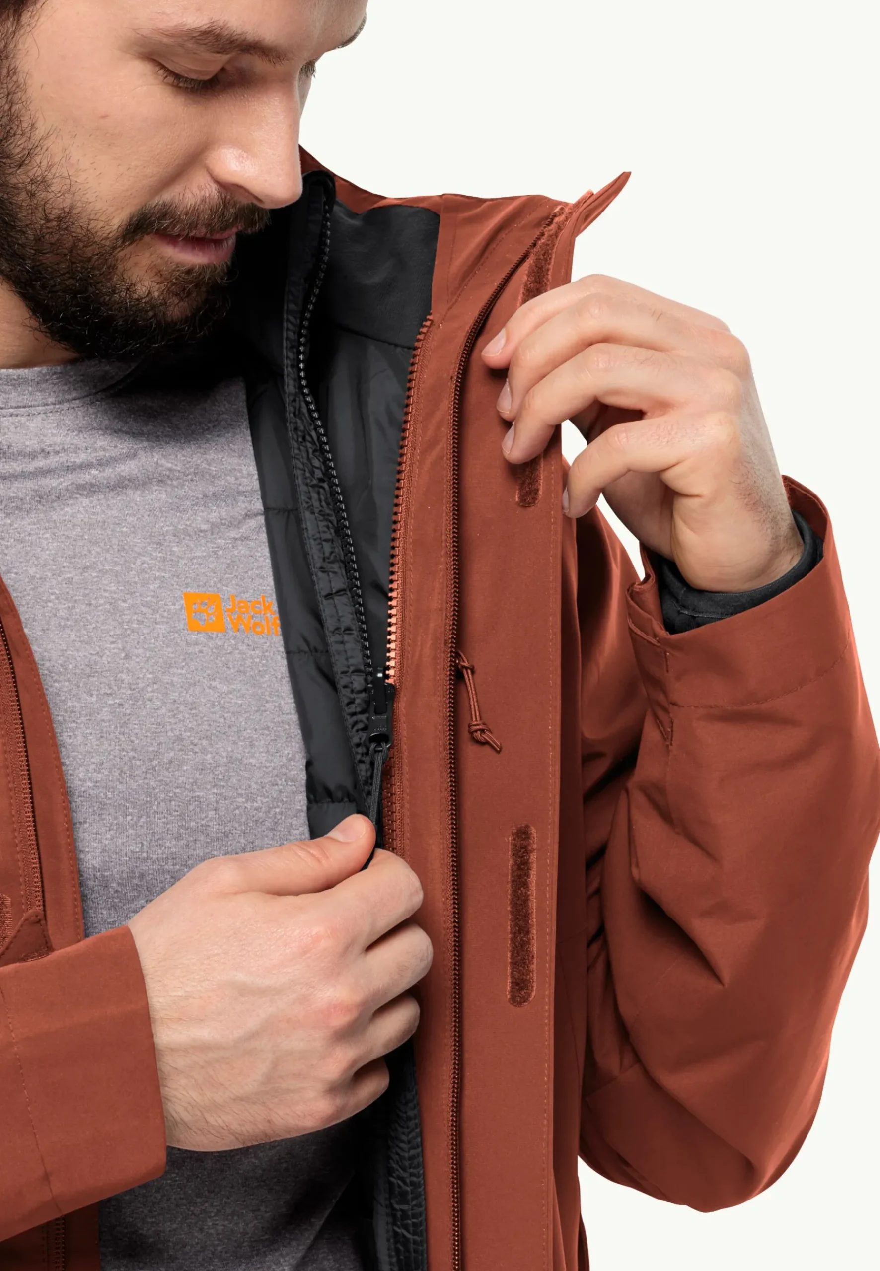 Jack Wolfskin Luntal 3in1 Jkt M|Heren Wandelen|Voor- En Najaarsjacks/-Jassen