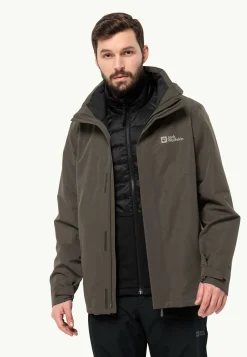 Jack Wolfskin Luntal 3in1 Jkt M|Heren Wandelen|Voor- En Najaarsjacks/-Jassen