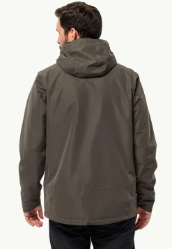 Jack Wolfskin Luntal 3in1 Jkt M|Heren Wandelen|Voor- En Najaarsjacks/-Jassen