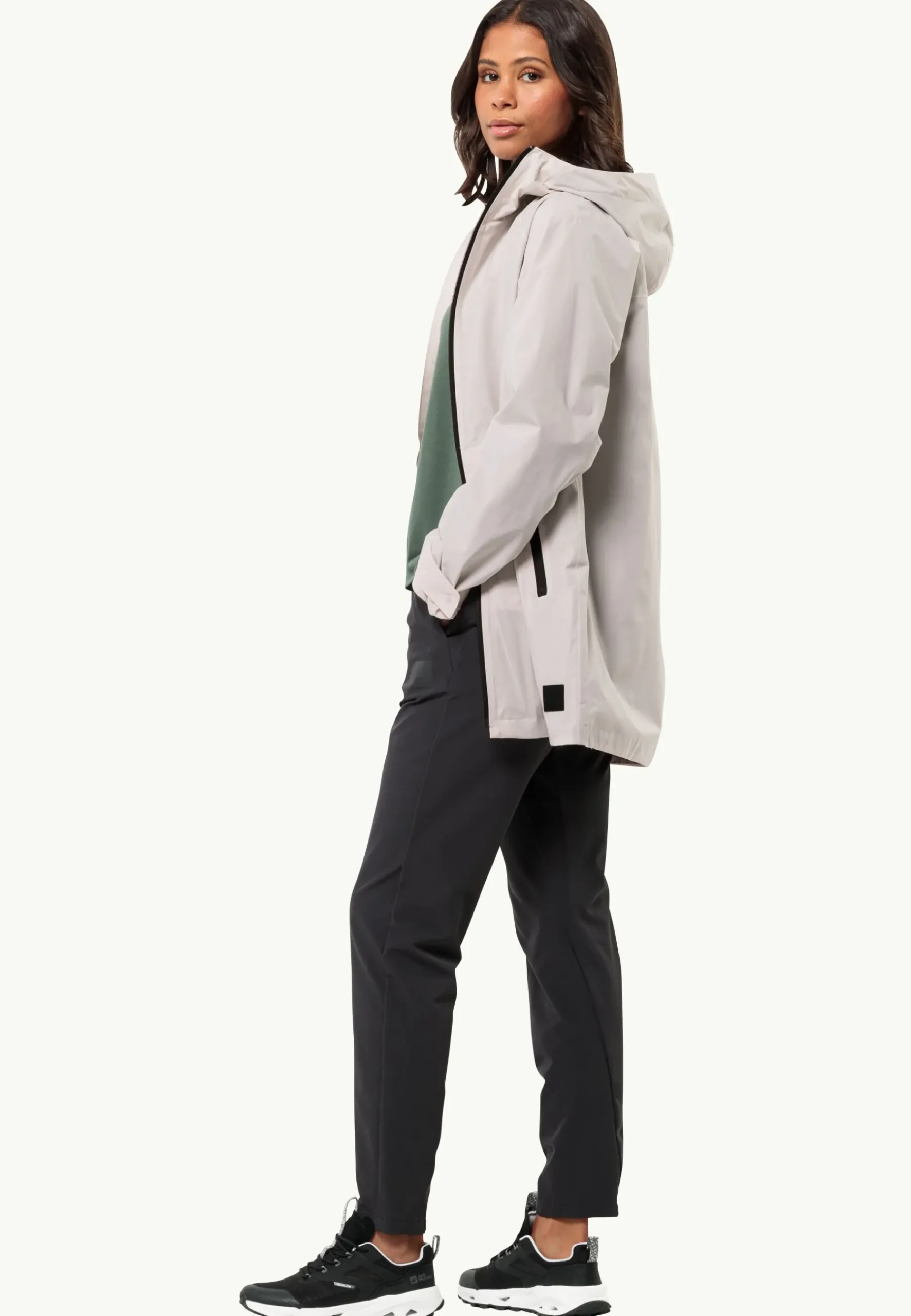 Jack Wolfskin Mainkai Long Jkt W|DAMES Lifestyle|Voor- En Najaarsjacks/-Jassen