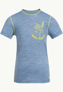 Jack Wolfskin Merino Graphic T K|Kinderen Functionele Shirts|T-Shirts & Longsleeves