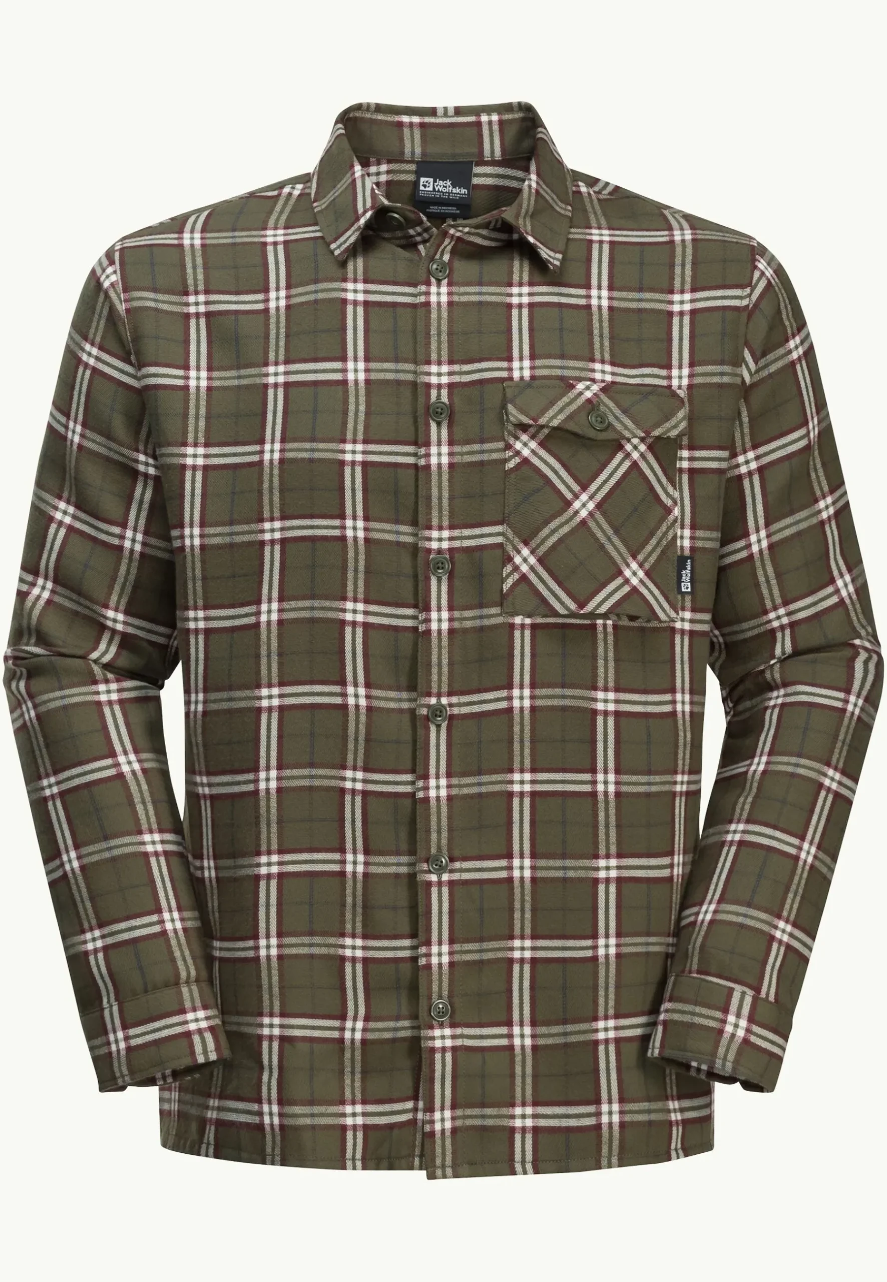 Jack Wolfskin Morgenluft Shirt M|Heren Lifestyle|Functionele Shirts