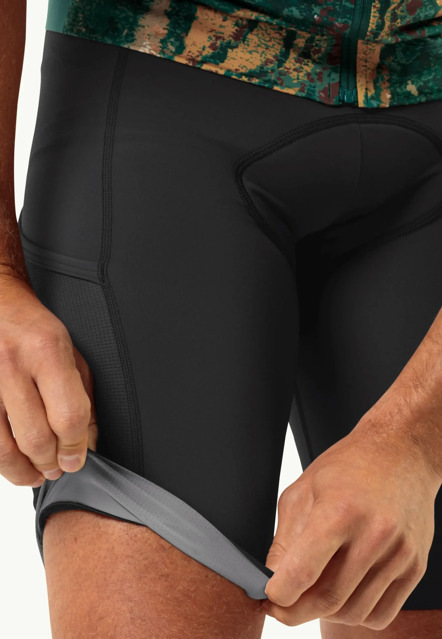 Jack Wolfskin Morobbia Bib Shorts M|Heren Shorts|Fietsbroeken