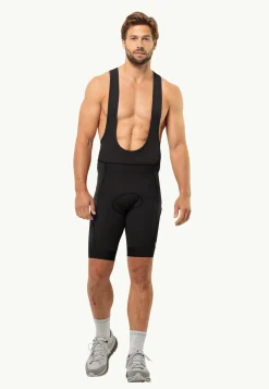Jack Wolfskin Morobbia Bib Shorts M|Heren Shorts|Fietsbroeken