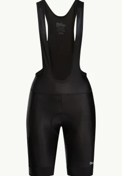 Jack Wolfskin Morobbia Bib Shorts W|DAMES Fietsen|Rokken & Shorts