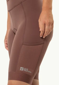 Jack Wolfskin Morobbia Bib Shorts W|DAMES Fietsen|Rokken & Shorts