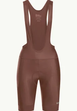 Jack Wolfskin Morobbia Bib Shorts W|DAMES Fietsen|Rokken & Shorts