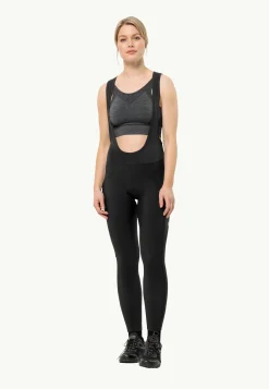 Jack Wolfskin Morobbia Bib Tights W|DAMES Fietsen|Fietsbroeken