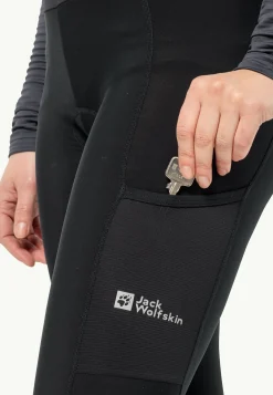 Jack Wolfskin Morobbia Bib Tights W|DAMES Fietsen|Fietsbroeken