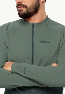 Jack Wolfskin Morobbia Fz L/s M|Heren Fietsen|Functionele Shirts