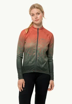 Jack Wolfskin Morobbia Fz L/s Print W|DAMES Wandelen|Fietsen