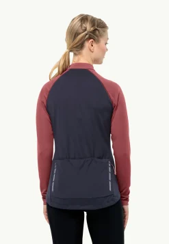 Jack Wolfskin Morobbia Fz L/s W|DAMES Fietsen|Functionele Shirts