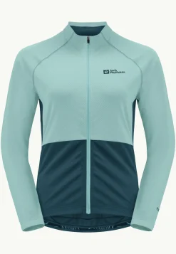Jack Wolfskin Morobbia Fz L/s W|DAMES Fietsen|Functionele Shirts