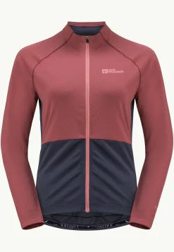 Jack Wolfskin Morobbia Fz L/s W|DAMES Fietsen|Functionele Shirts