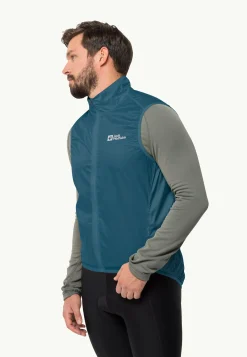 Jack Wolfskin Morobbia Wind Vest M|Heren Fietsen|Voor- En Najaarsjacks/-Jassen