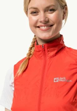 Jack Wolfskin Morobbia Wind Vest W|DAMES Fietsen|Voor- En Najaarsjacks/-Jassen