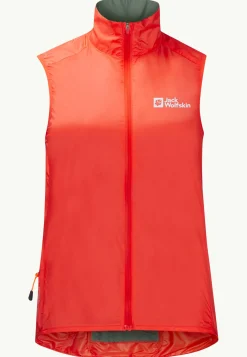 Jack Wolfskin Morobbia Wind Vest W|DAMES Fietsen|Voor- En Najaarsjacks/-Jassen