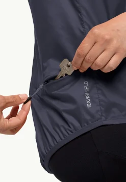 Jack Wolfskin Morobbia Wind Vest W|DAMES Fietsen|Voor- En Najaarsjacks/-Jassen