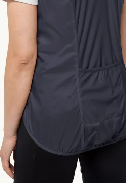 Jack Wolfskin Morobbia Wind Vest W|DAMES Fietsen|Voor- En Najaarsjacks/-Jassen