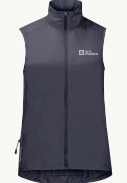 Jack Wolfskin Morobbia Wind Vest W|DAMES Fietsen|Voor- En Najaarsjacks/-Jassen