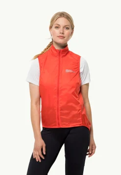 Jack Wolfskin Morobbia Wind Vest W|DAMES Fietsen|Voor- En Najaarsjacks/-Jassen
