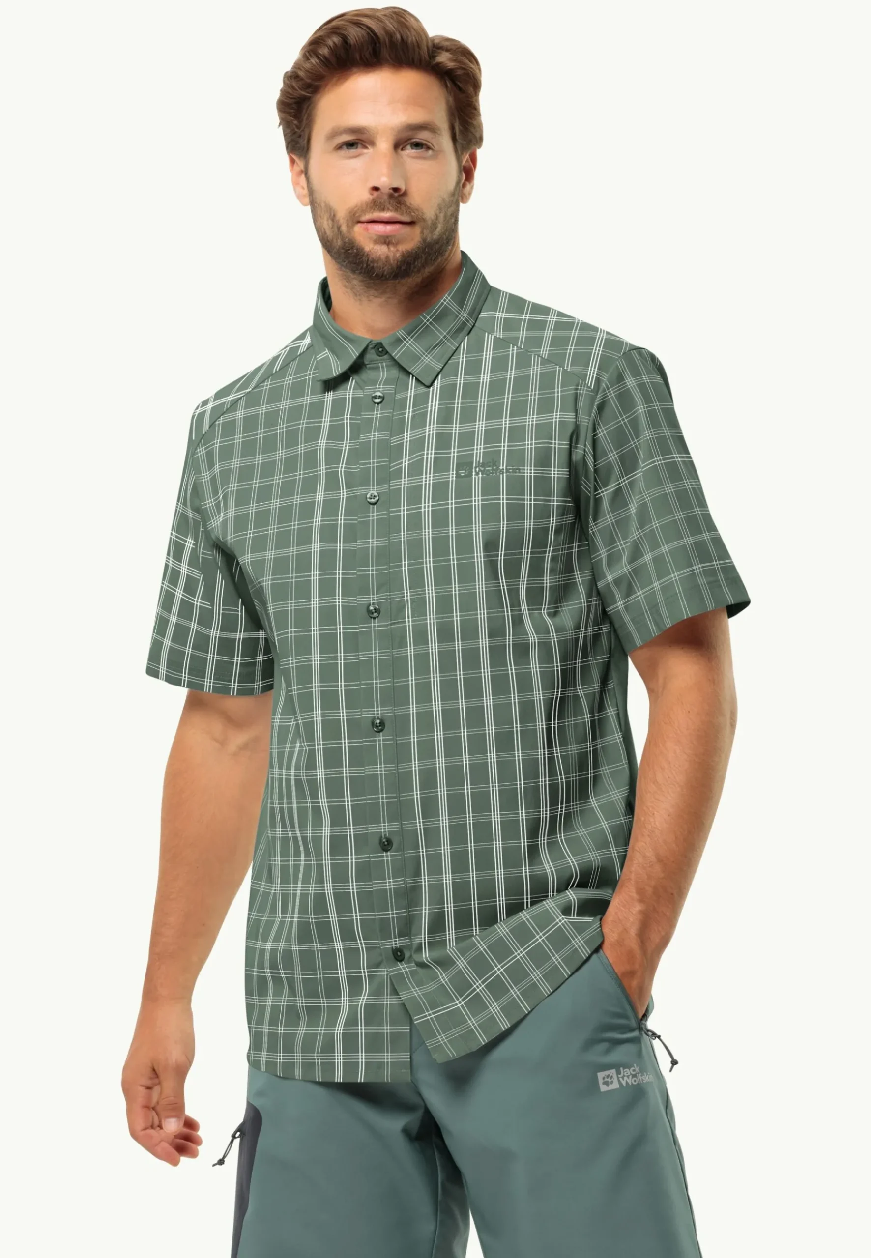 Jack Wolfskin Norbo S|s Shirt M|Heren Lifestyle|Functionele Shirts